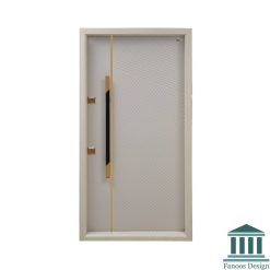 سبد خرید 14 درب ضد سرقت مدرن سفید رنگ پوششی CNC کد 30429
