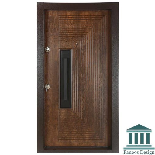 درب ضد سرقت شیاری مدرن روکش راش کد 30414