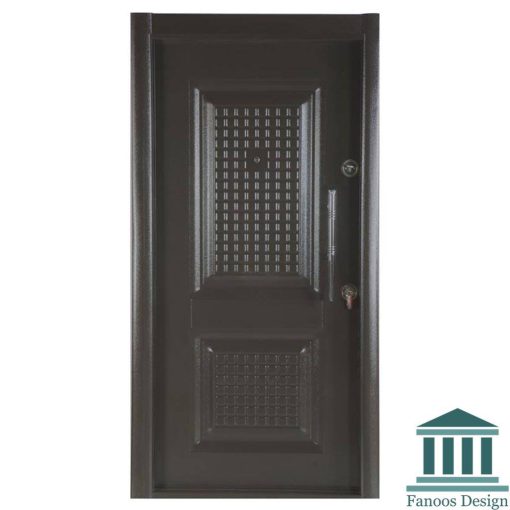 درب ضدسرقت مدرن طوسی برجسته با رنگ پوششی کد 30467