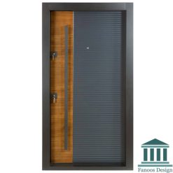درب ضدسرقت مدرن طوسی ترکیبی با رنگ پوششی کد 30462
