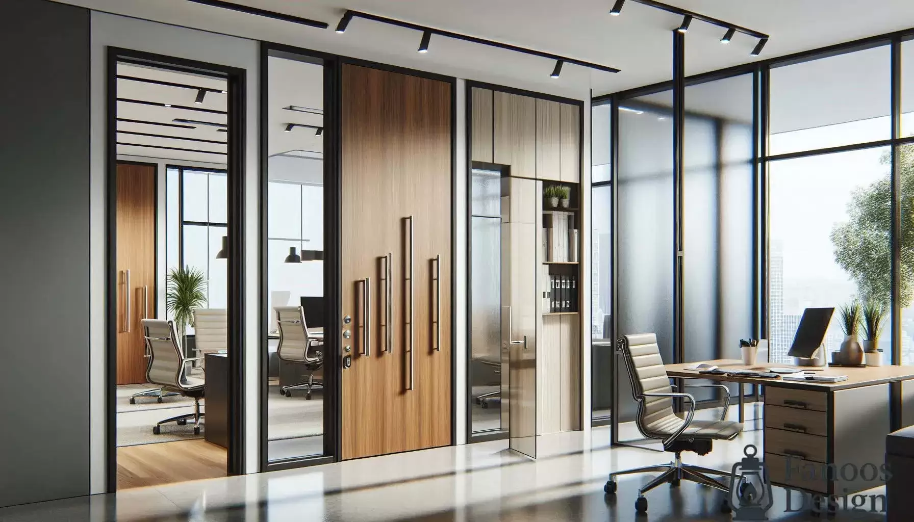 انتخاب بهترین درب اداری: ترکیبی از کارایی، استایل و امنیت 2 انتخاب بهترین درب اداری