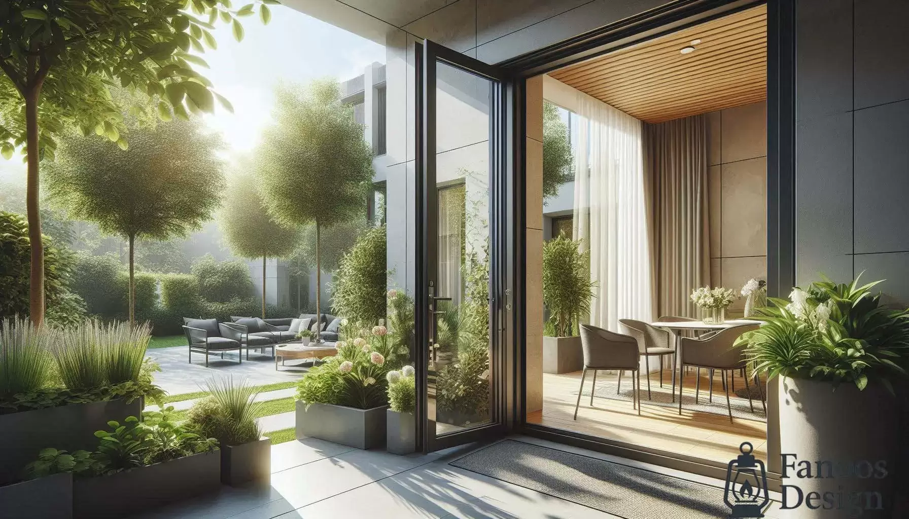 انتخاب بهترین درب تراس: ترکیبی از زیبایی، دوام و کارایی