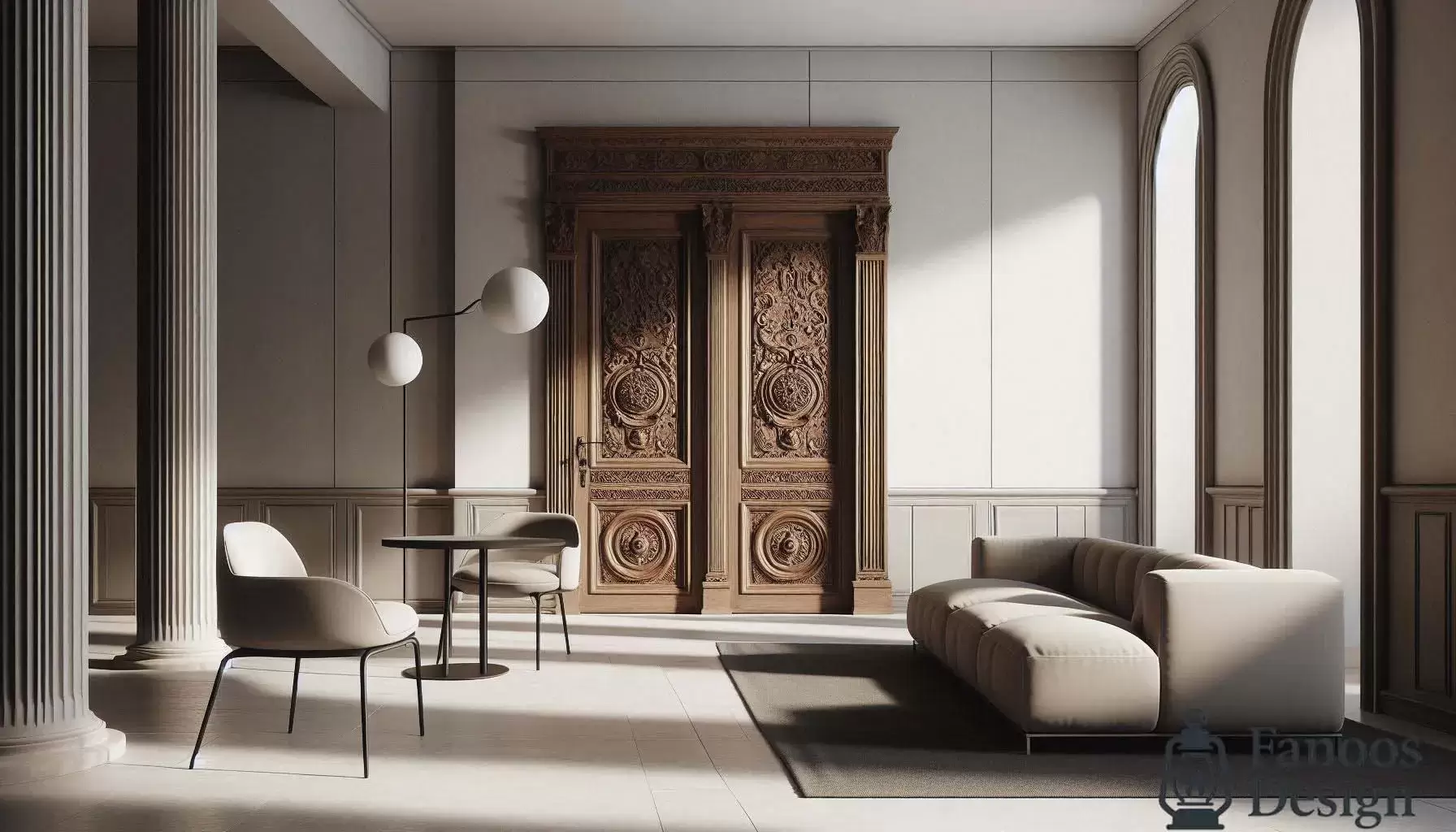 ترکیب درهای کلاسیک در فضاهای مدرن