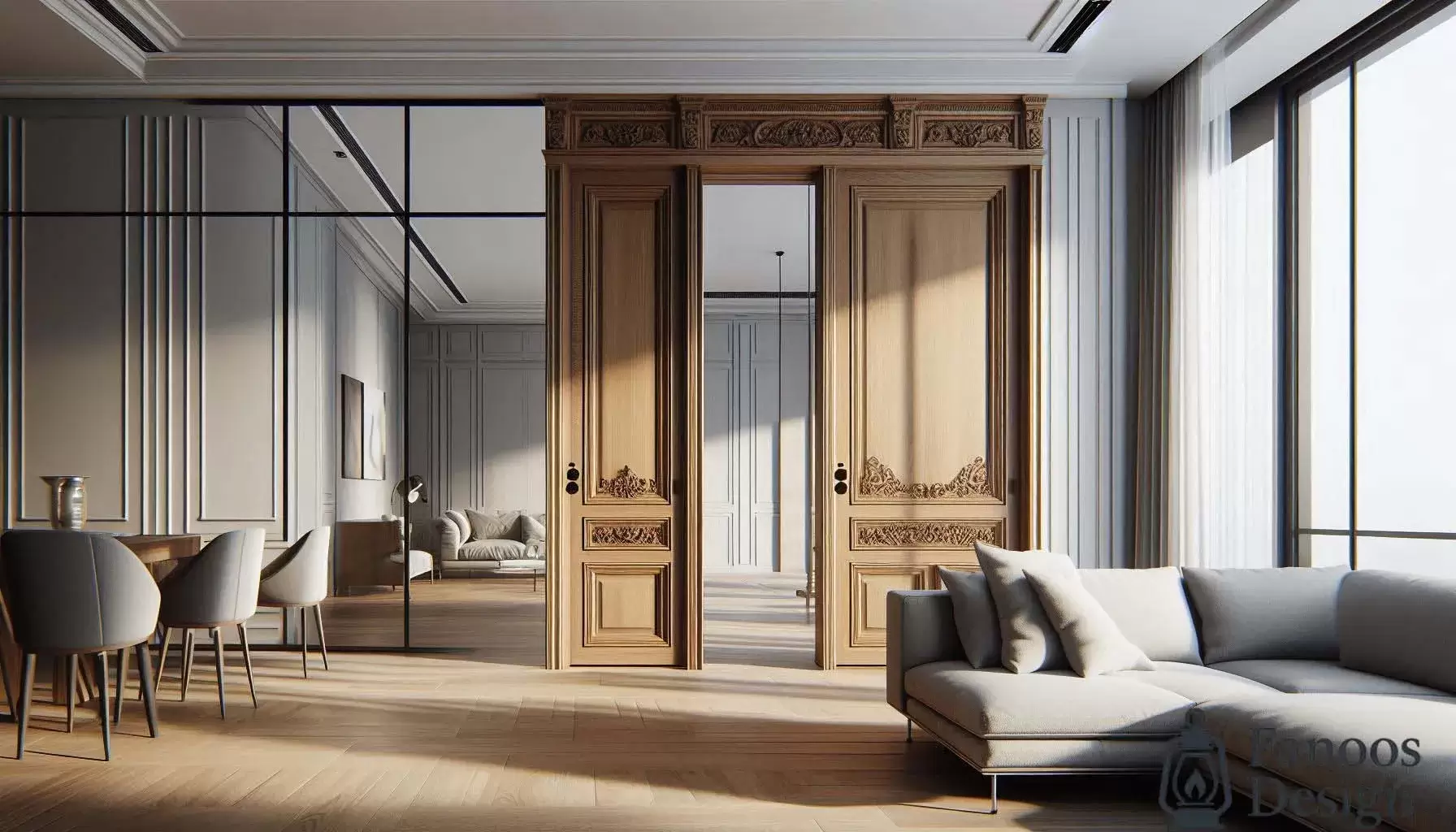 ترکیب درهای کلاسیک در فضاهای مدرن