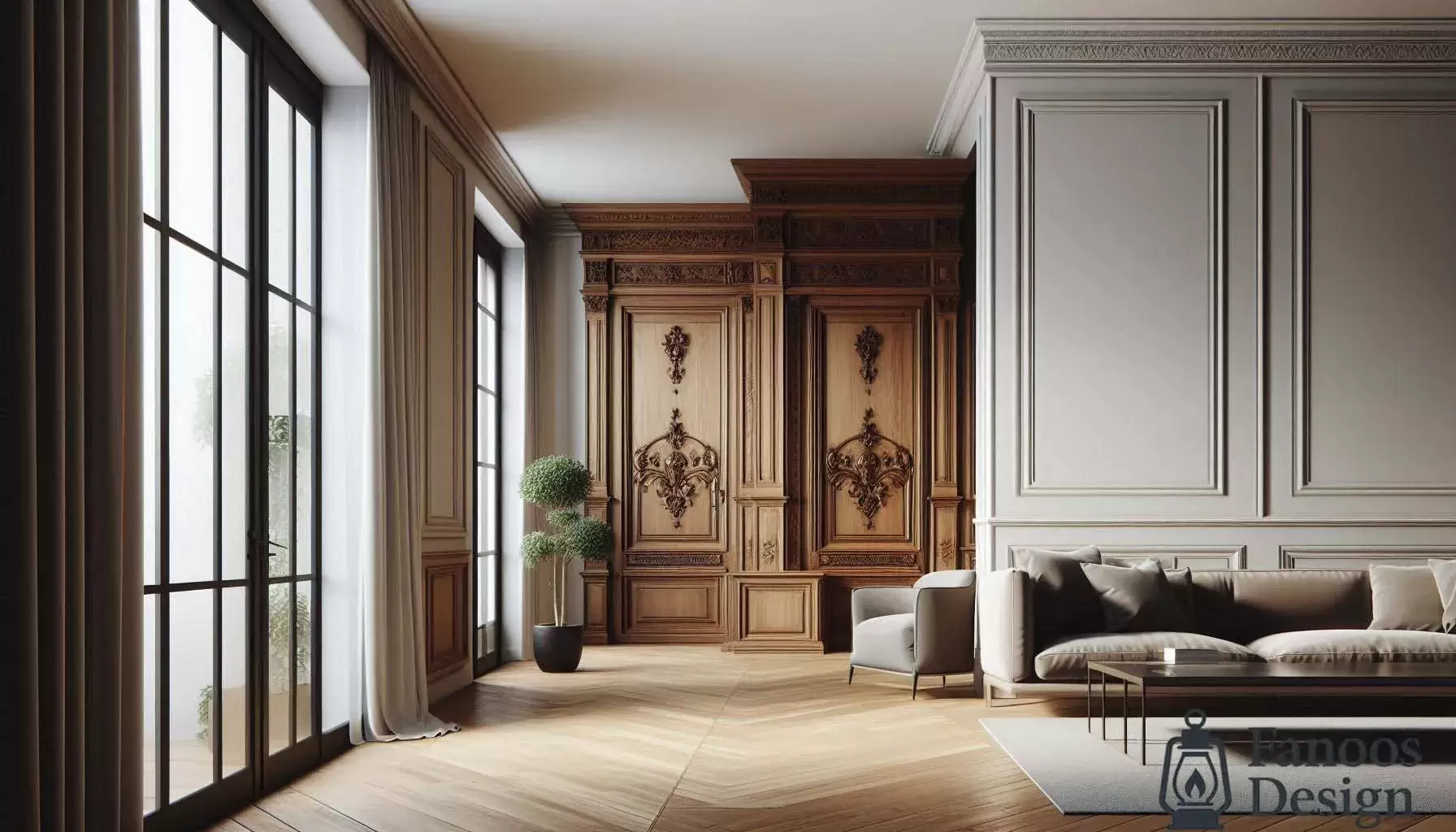 ترکیب درهای کلاسیک در فضاهای مدرن