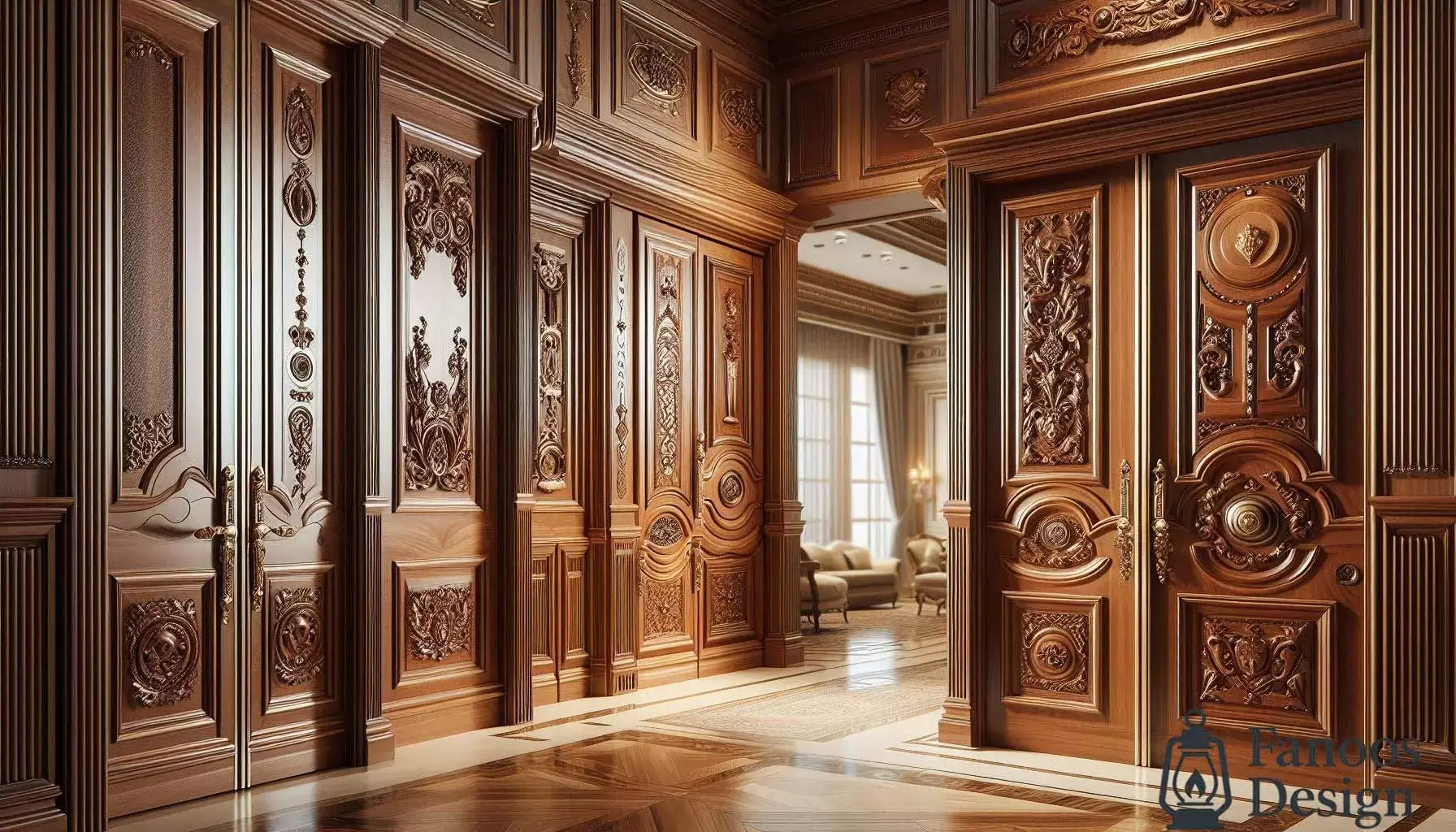 ظرافت بی انتها درهای چوبی لوکس