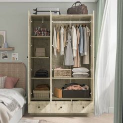 کمد ام دی اف کد 7874 3 Armoire 3 3 | فانوس دیزاین تولید کننده انواع درب اتاق ، ضد سرقت، درب ورودی و ضد آل