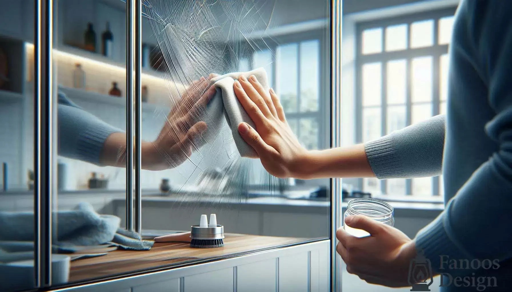 چگونه خط و خش کابینت گلاس را از بین ببریم؟