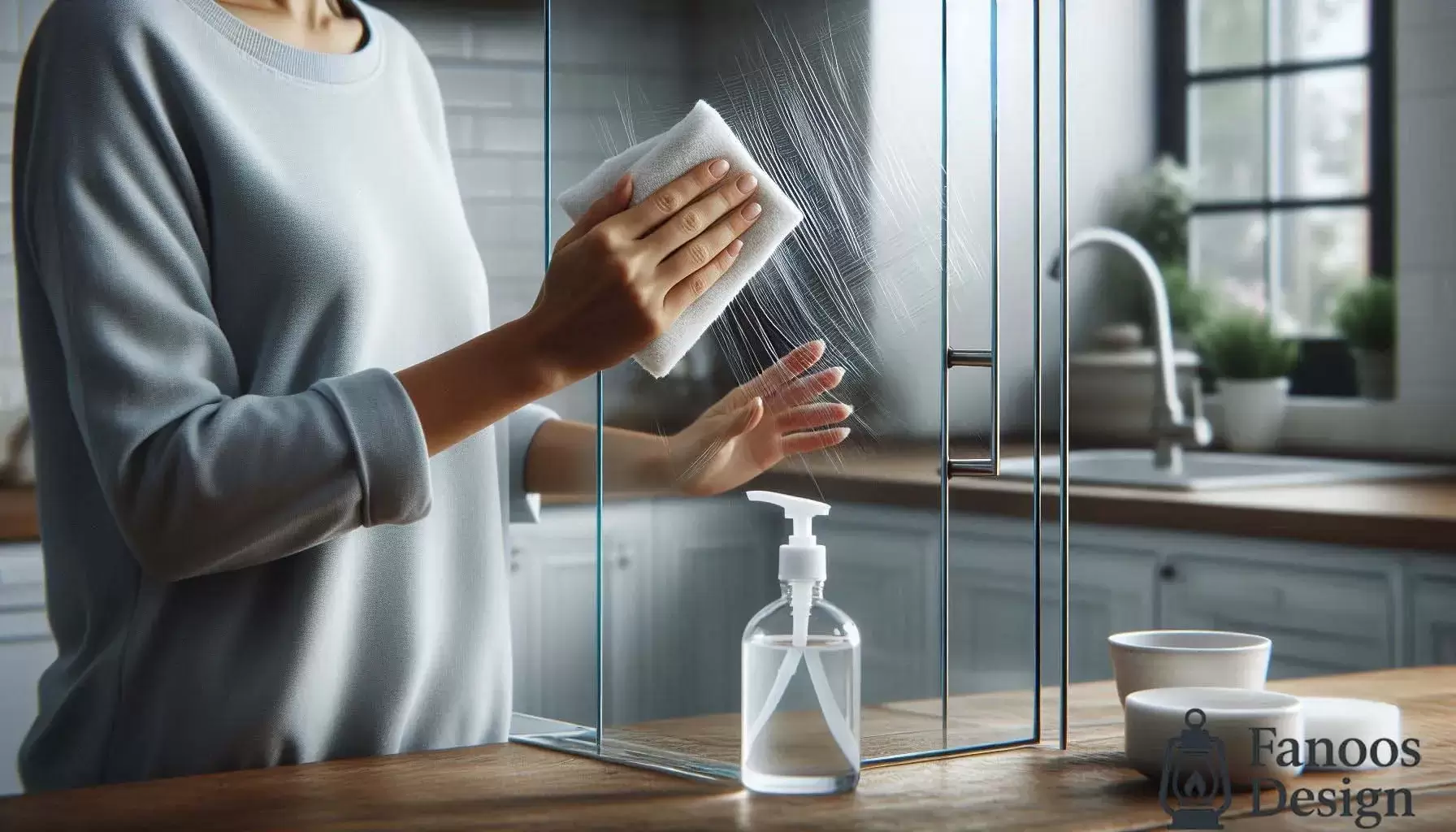 چگونه خط و خش کابینت گلاس را از بین ببریم؟