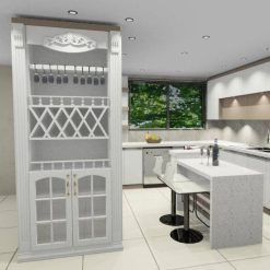 کابینت ام دی اف آشپزخانه لاکچری کد 7586 5 cabinet fanoosdesign.ir 1205 | فانوس دیزاین تولید کننده انواع درب اتاق ، ضد سرقت، درب ورودی و ضد آل