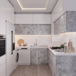 کابینت ام دی اف آشپزخانه لاکچری کد 7581 5 cabinet fanoosdesign.ir 3060 | فانوس دیزاین تولید کننده انواع درب اتاق ، ضد سرقت، درب ورودی و ضد آل