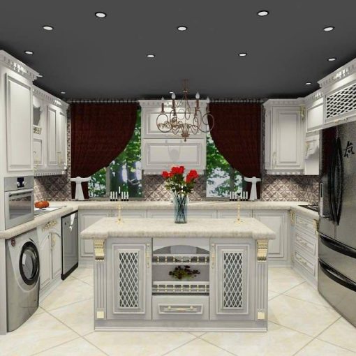 کابینت ام دی اف آشپزخانه لاکچری کد 7615 - Image 8