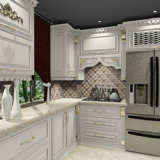 کابینت ام دی اف آشپزخانه لاکچری کد 7615 - Image 2