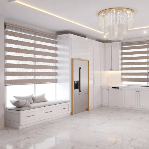 کابینت ام دی اف آشپزخانه طوسی کد 7505 - Image 4
