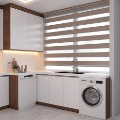 کابینت ام دی اف آشپزخانه سفید و طوسی کد 7493 9 cabinet fanoosdesign.ir 4495 | فانوس دیزاین تولید کننده انواع درب اتاق ، ضد سرقت، درب ورودی و ضد آل