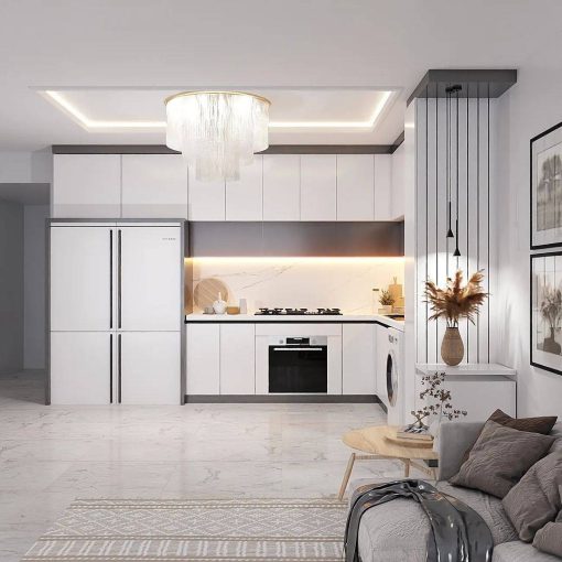 زیباترین کابینت ام دی اف آشپزخانه کد 7490 - Image 4