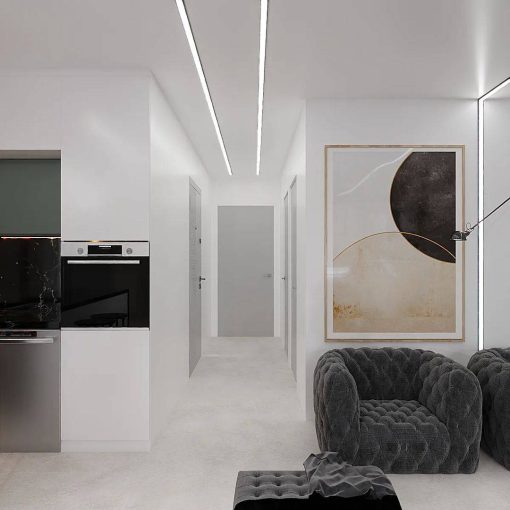 کابینت ام دی اف آشپزخانه جدید کد 7395 - Image 3