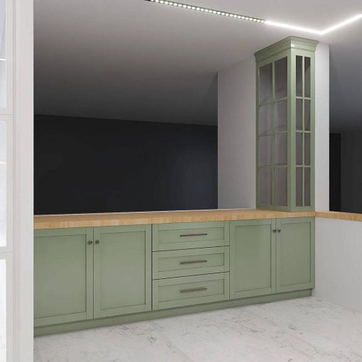 مدل شیک کابینت ام دی اف آشپزخانه کد 7388 - Image 3