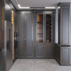 کابینت ام دی اف آشپزخانه مشکی کد 7385 9 cabinet fanoosdesign.ir 5644 | فانوس دیزاین تولید کننده انواع درب اتاق ، ضد سرقت، درب ورودی و ضد آل