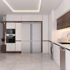 کابینت ام دی اف آشپزخانه قهوه ای و سفید کد 7370 9 cabinet fanoosdesign.ir 5680 1 | فانوس دیزاین تولید کننده انواع درب اتاق ، ضد سرقت، درب ورودی و ضد آل