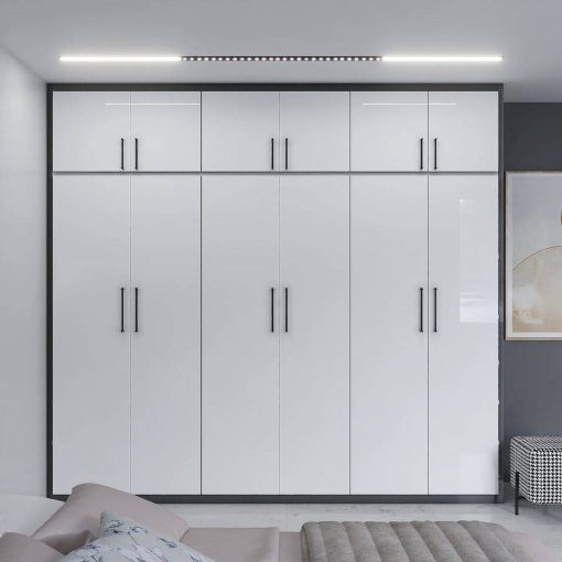کابینت ام دی اف آشپزخانه سفید و طوسی کد 7369 - Image 5