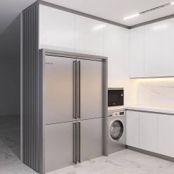 کابینت ام دی اف آشپزخانه سفید و طوسی کد 7366 11 cabinet fanoosdesign.ir 5707 1 | فانوس دیزاین تولید کننده انواع درب اتاق ، ضد سرقت، درب ورودی و ضد آل