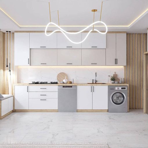 کابینت ام دی اف آشپزخانه قهوه ای کد 7364 - Image 2