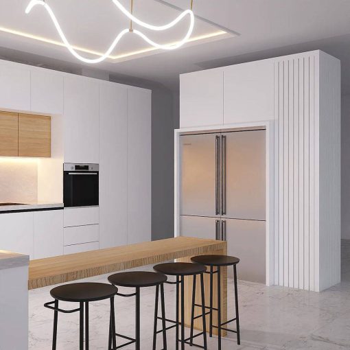 مدل کابینت ام دی اف آشپزخانه کد 7371 - Image 2