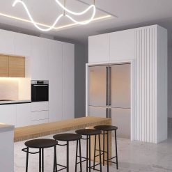 کابینت ام دی اف آشپزخانه سفید و کرم کد 7287 5 cabinet fanoosdesign.ir 5829 | فانوس دیزاین تولید کننده انواع درب اتاق ، ضد سرقت، درب ورودی و ضد آل