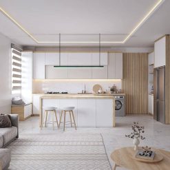 سبد خرید 17 کابینت ام دی اف آشپزخانه کد 7279