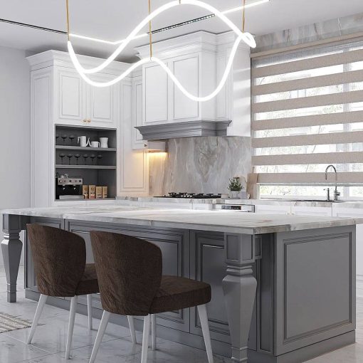 طراحی لوکس کابینت ام دی اف آشپزخانه کد 7277 - Image 5