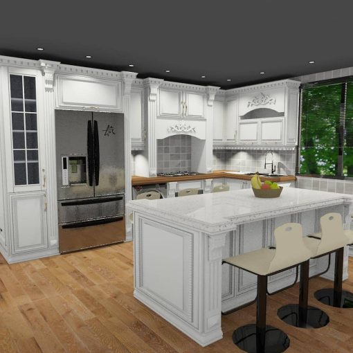 کابینت ام دی اف آشپزخانه لاکچری کد 7625 - Image 4