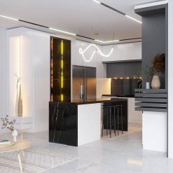 کابینت ام دی اف برای آشپزخانه کد 7319 15 cabinet fanoosdesign.ir 6020 | فانوس دیزاین تولید کننده انواع درب اتاق ، ضد سرقت، درب ورودی و ضد آل