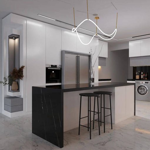 زیباترین کابینت ام دی اف آشپزخانه  کد 7323 - Image 4