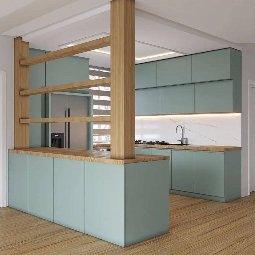 کابینت ام دی اف آشپزخانه سبز کد 7356 - Image 3
