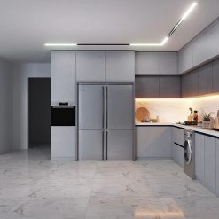 کابینت ام دی اف آشپزخانه طوسی کد 7239 8 cabinet fanoosdesign.ir 6151 | فانوس دیزاین تولید کننده انواع درب اتاق ، ضد سرقت، درب ورودی و ضد آل