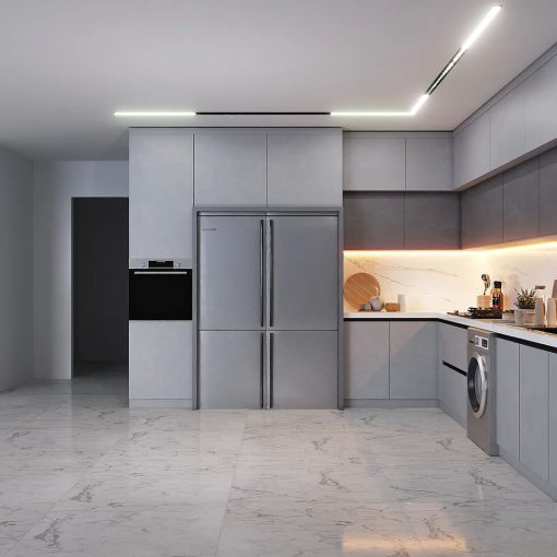 کابینت ام دی اف آشپزخانه طوسی کد 7239 - Image 3