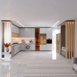 سبد خرید 27 کابینت ام دی اف آشپزخانه کد 7255