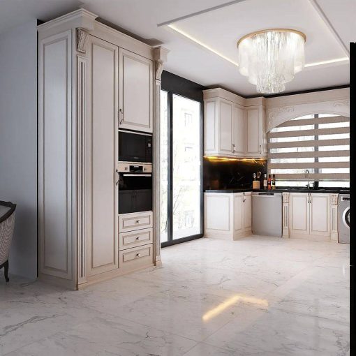 کابینت ام دی اف آشپزخانه سفید و مجلل کد 7252 - Image 4