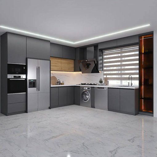 کابینت MDF مجلل برای آشپزخانه شیک کد 7181 - Image 3
