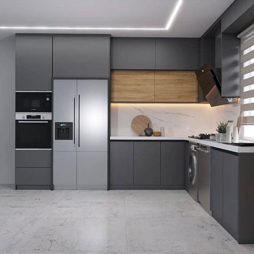 کابینت MDF مجلل برای آشپزخانه شیک کد 7181 - Image 2