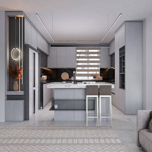 کابینت سفید و کرم کد 7023