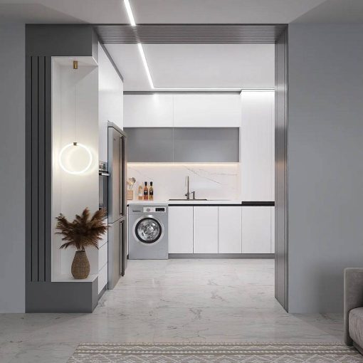 کابینت MDF مجلل رنگ گرم کد 7163