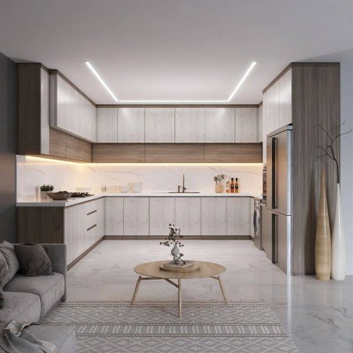 کابینت طوسی و کرم کد 7095