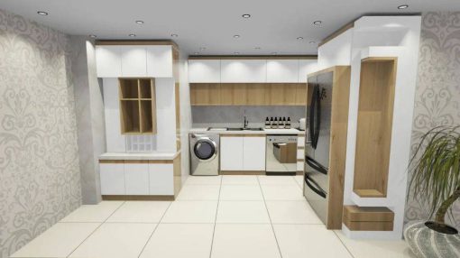 کابینت ام دی اف سفید و کرم کد 7094 - Image 5