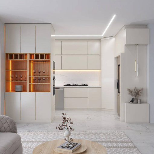 کابینت MDF رنگ تیره و روشن کد 7161 - Image 5