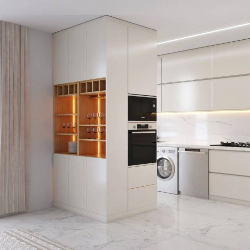 کابینت MDF رنگ تیره و روشن کد 7161 - Image 3