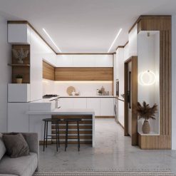 سبد خرید 2 کابینت سفید براق کد 7086