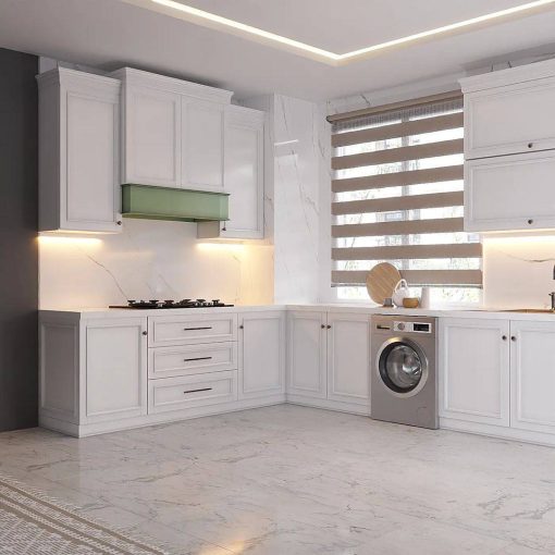 کابینت سفید و طوسی کد 7085 - Image 3