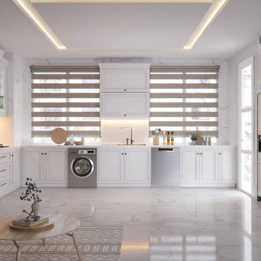 کابینت سفید و طوسی کد 7085 - Image 2